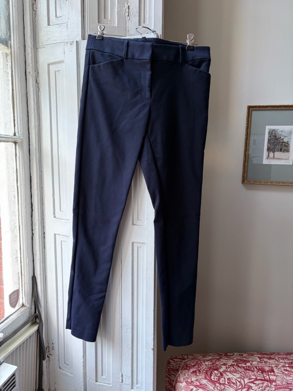 Tall LOFT Navy Tailored Pants